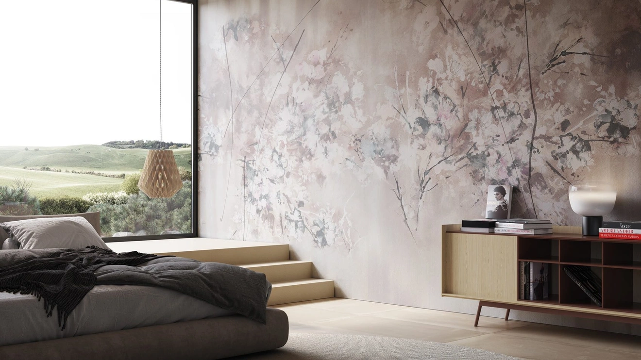 Carta da parati floreale moderna Aomi di Instabilelab