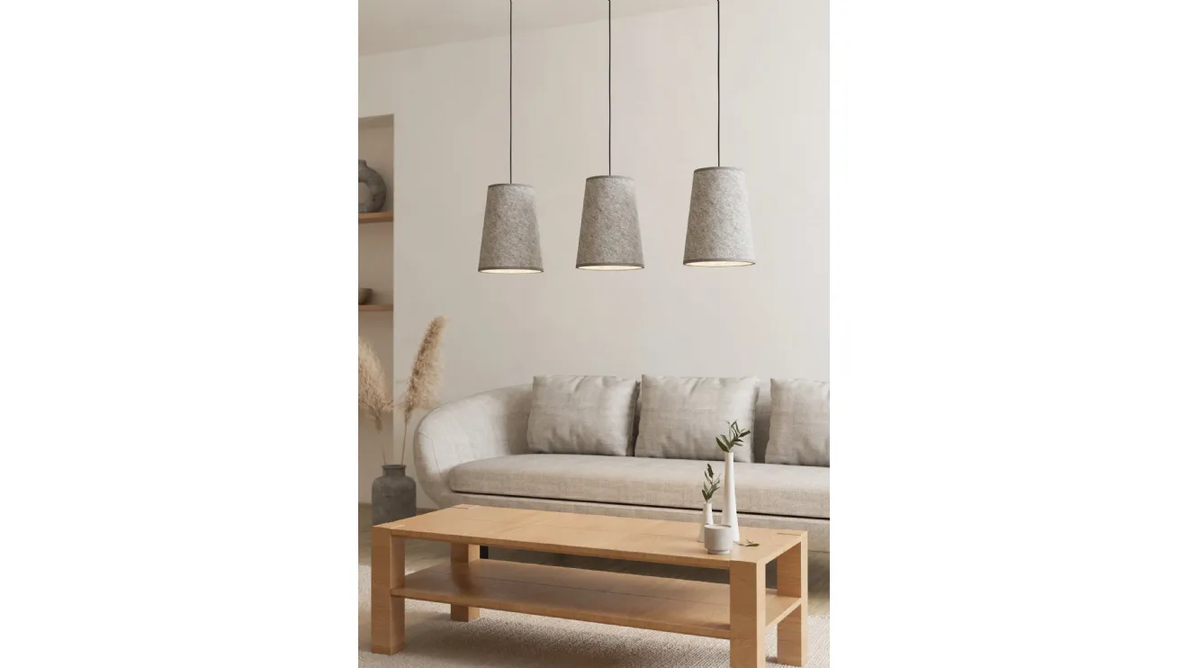 Lampada a sospensione in feltro Alsager di Eglo