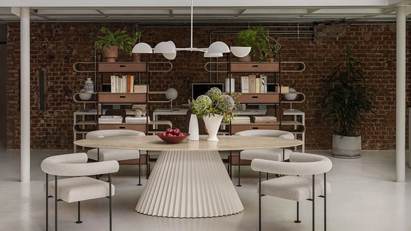 Lampada a sospensione Charlotte a sei luci di Midj