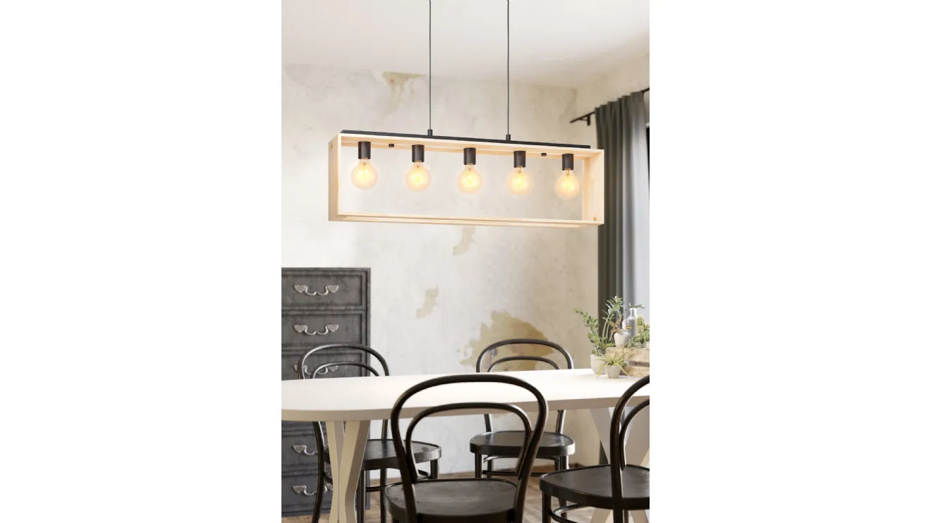 Lampada a sospensione Famborough di Eglo