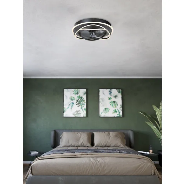 Lampada da soffitto in acrilico con ventilatore Namori di Eglo