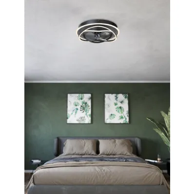 Lampada da soffitto in acrilico con ventilatore Namori di Eglo
