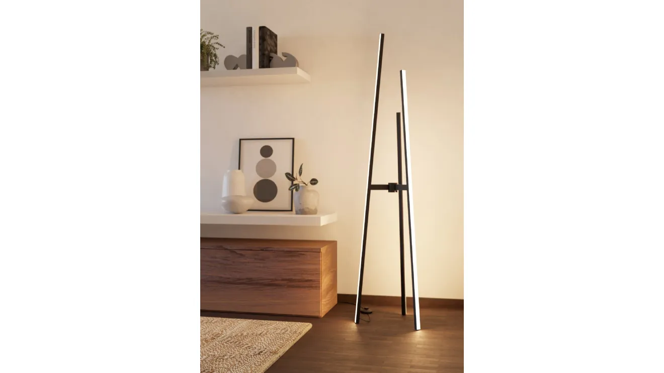 Lampada da terra Mongolana Piantana di Eglo