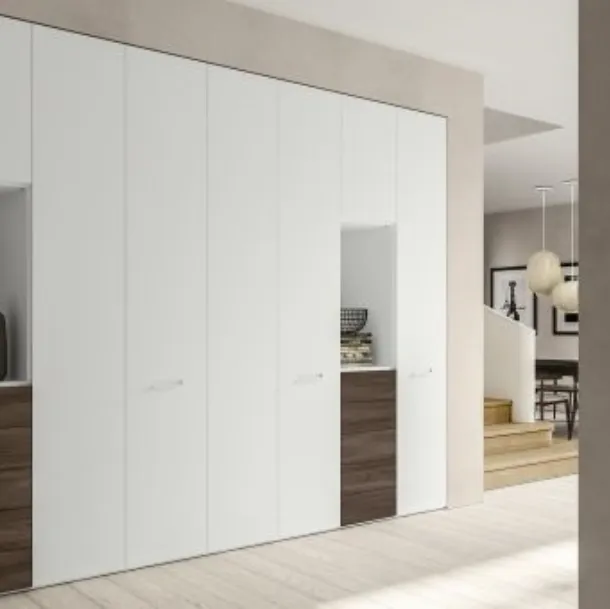 Armadio RD101 Easy ad ante battenti in legno di Marka Total Living