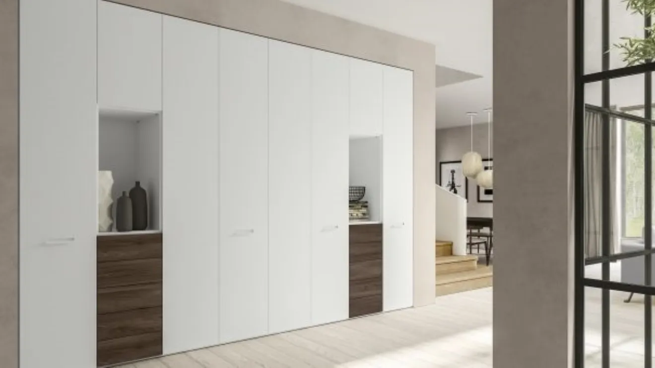 Armadio RD101 Easy ad ante battenti in legno di Marka Total Living