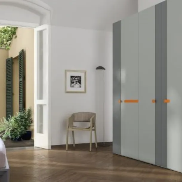 Armadio RD105 Joy a muro con ante battenti di Marka Total Living