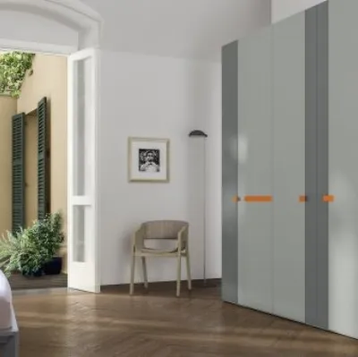 Armadio RD105 Joy a muro con ante battenti di Marka Total Living