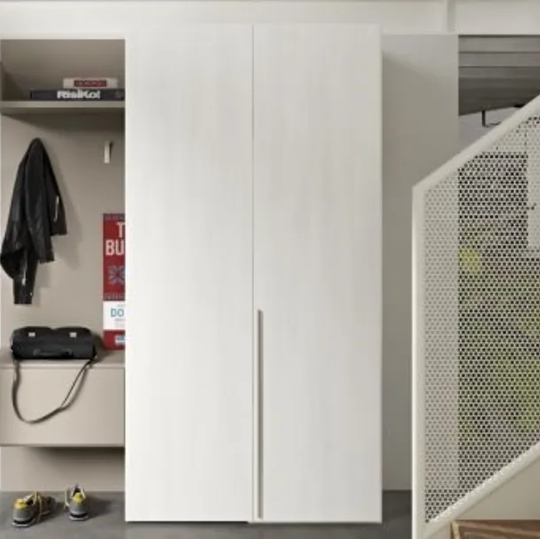 Armadio RD107 Easy con ante battenti di Marka Total Living