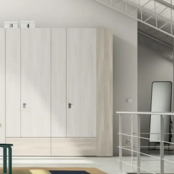 Armadio RD110 Easy con ante battenti di Marka Total Living
