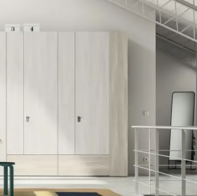 Armadio RD110 Easy con ante battenti di Marka Total Living