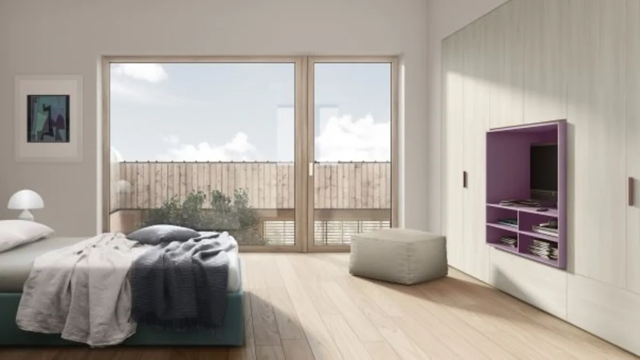 Armadio RD113 Easy con ante battenti di Marka Total Living