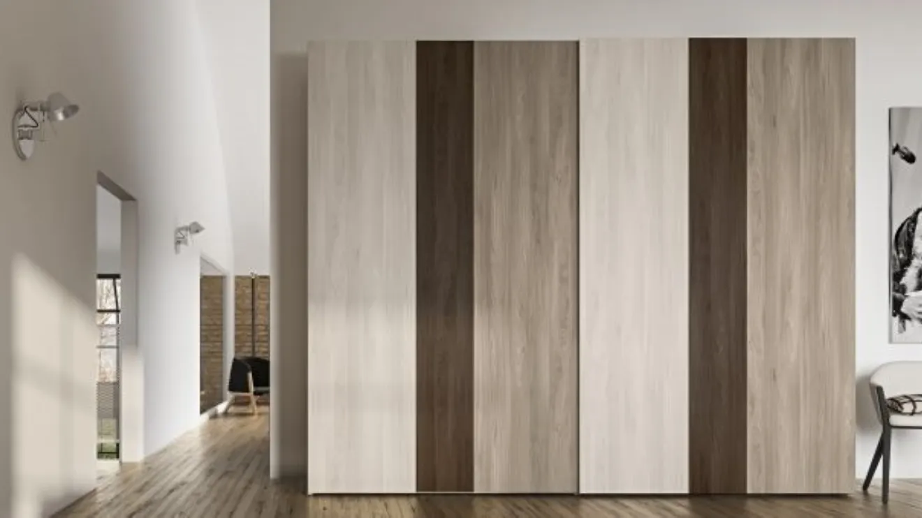 Armadio RD503 Strip con ante scorrevoli di Marka Total Living