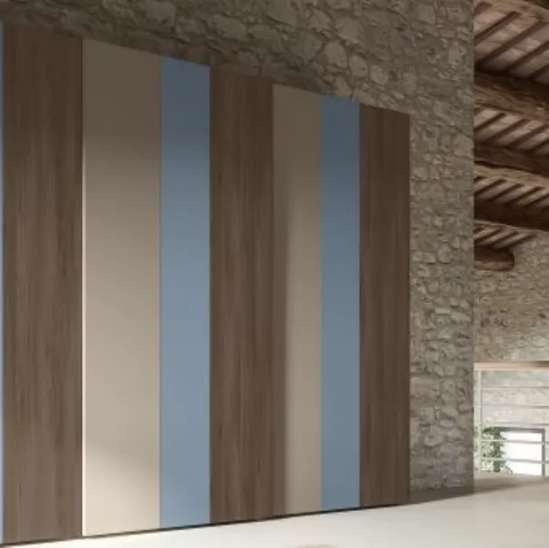 Armadio RD507 Strip con ante scorrevoli di Marka Total Living
