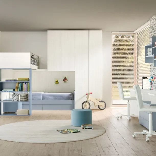 Camera con soppalco Room166 di Zg Mobili