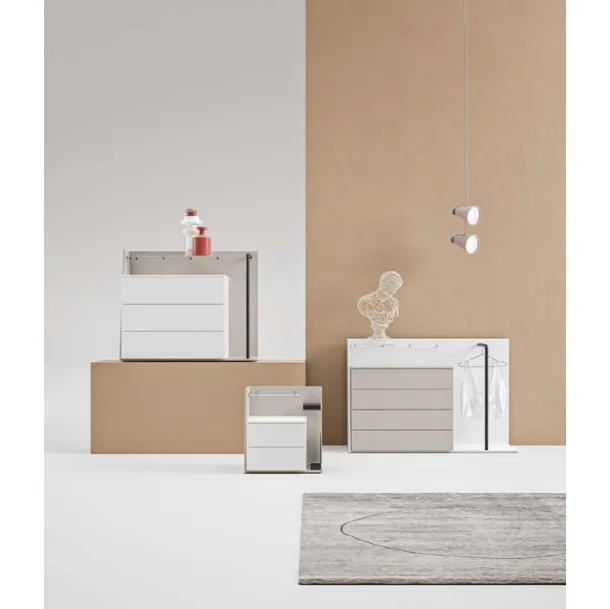 Gruppo Notte moderno originale Lateral con Cover Fly di Marka Total Living