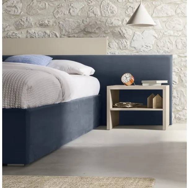 Comodino Gruppo Roby in legno laccato di Marka Total Living