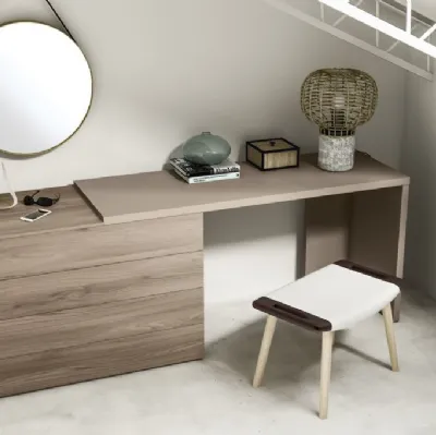 Comodino Gruppo Slot in legno di Marka Total Living