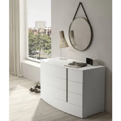 Comodino Gruppo Way in legno laccato di Marka Total Living