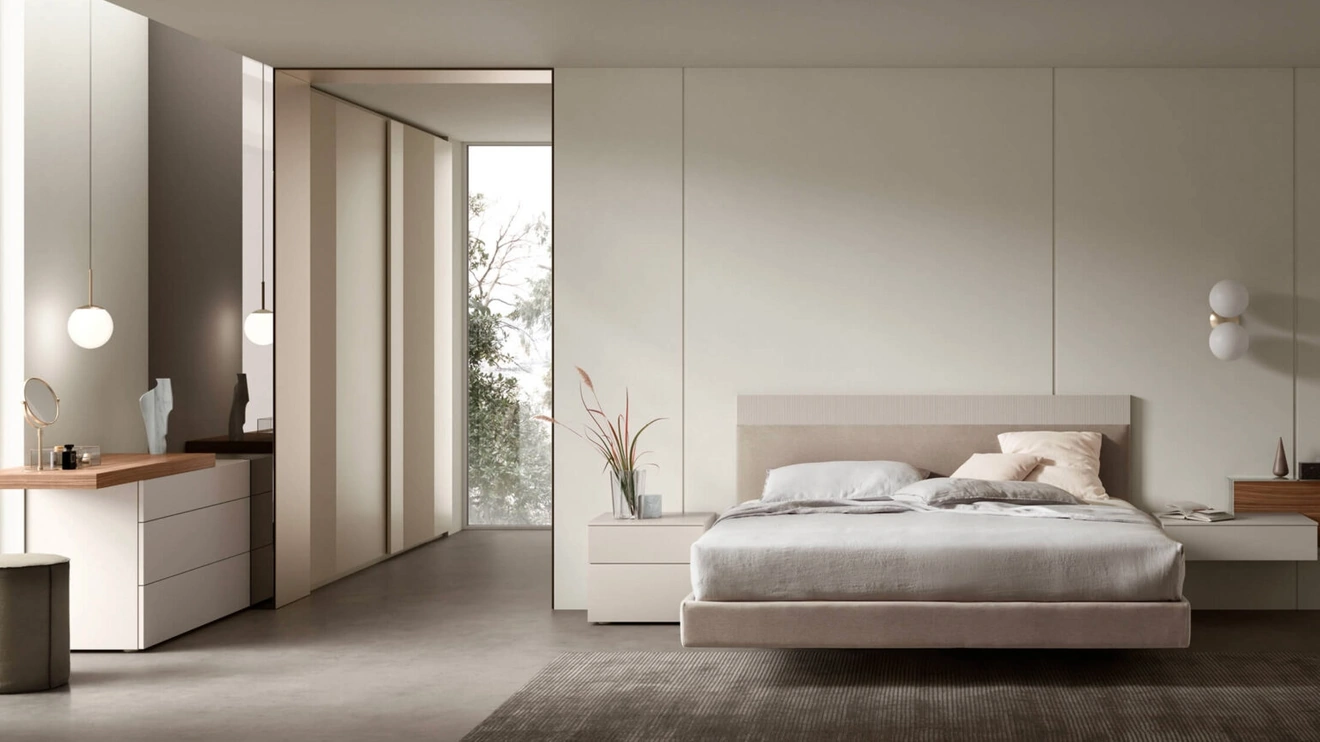 Letto con testiera Bumpy di Maronese