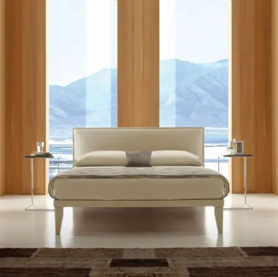 Letto con testiera imbottita Elle di Ergogreen