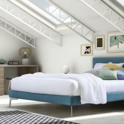 Letto RK507 Scott con contenitore sottorete di Marka Total Living