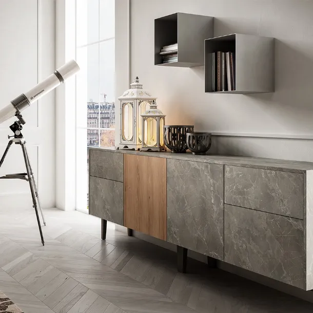 Madia Living 05 in Rovere e Pietra di Arredo3