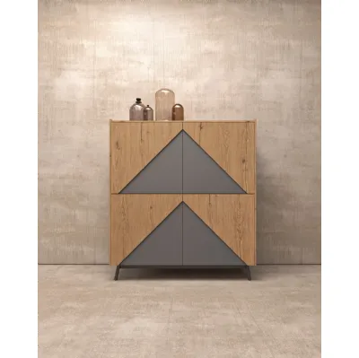 Madia Alta in legno e laccato opaco Glamour 11 di Mab