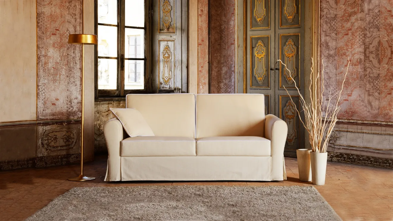Divano classico a due posti sfoderabile Liz di Family Bedding