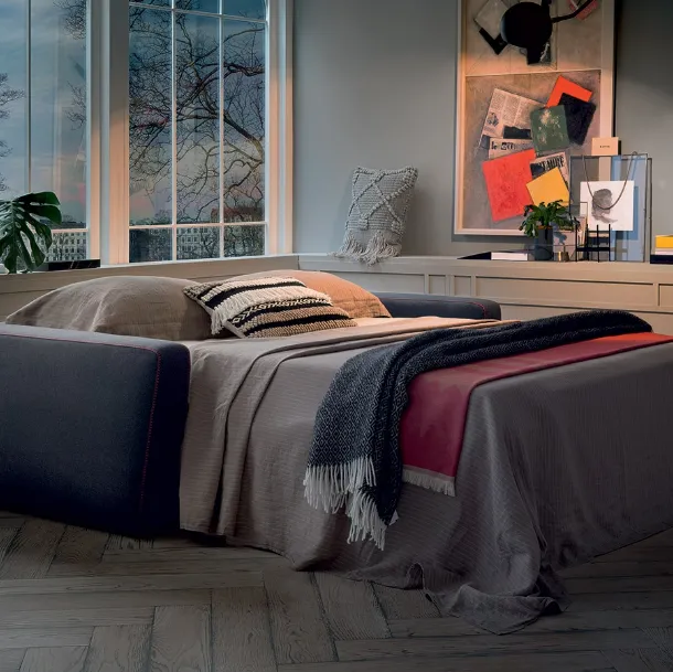 Divano Letto in tessuto Tyson di Felis