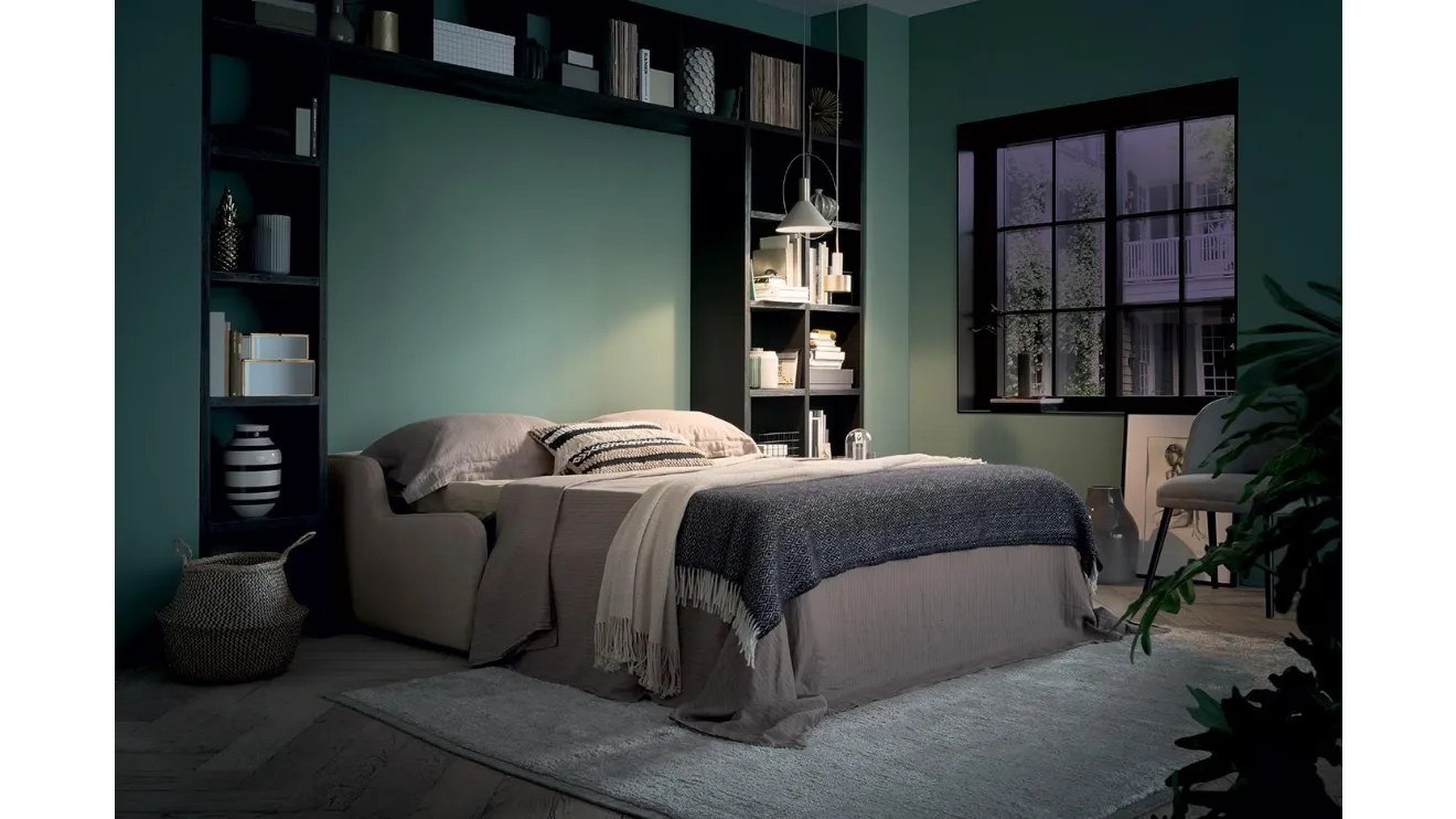 Divano Letto in tessuto Zack di Felis