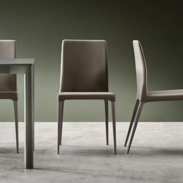 Sedia Dakota in ecopelle di Maronese