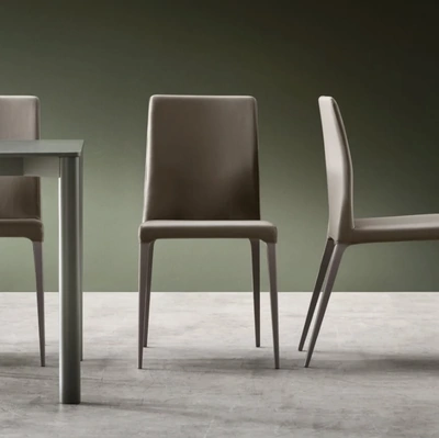 Sedia Dakota in ecopelle di Maronese