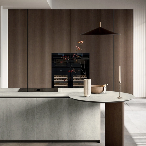 Cucina Moderna con penisola Glass 2|0 06 di Arredo3