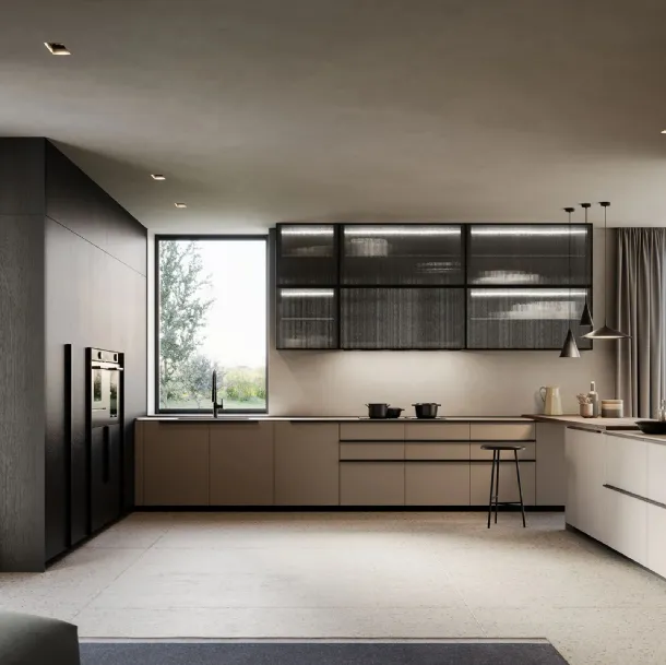 Cucina Moderna Tratto 10 n 03 angolare di Arredo3