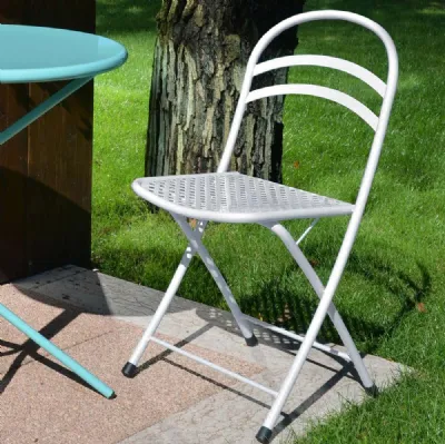 Sedia Folding Metal Chair in acciaio zincato di La Seggiola